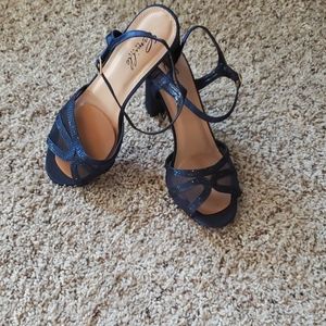 Brand new formal navy blue sandals